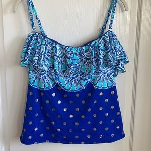 Lilly Pulitzer Belize print swimsuit top only